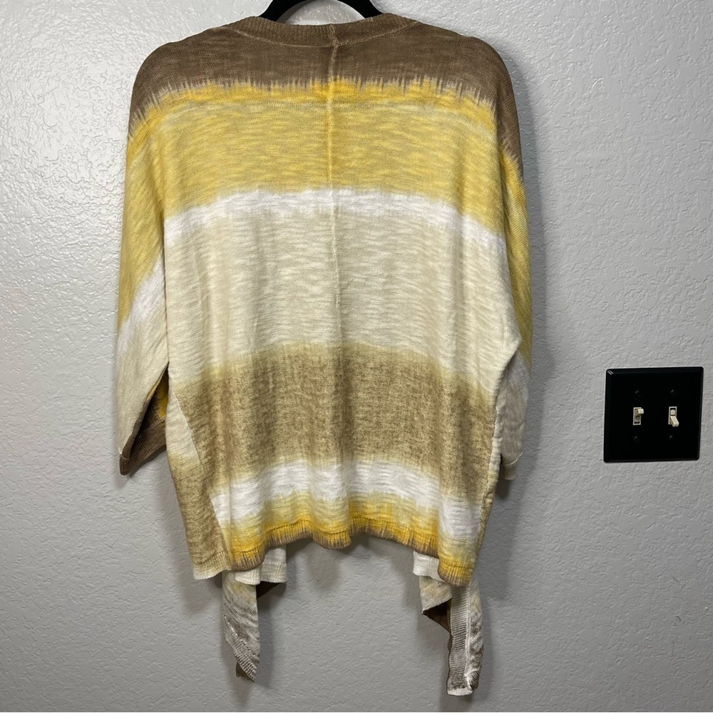 Chicos Shaline Striped Tie-Dye Cardigan Size Small - Picture 6 of 7